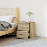 Wall-mounted Bedside Cabinet Sonoma Oak 50x36x47 cm