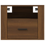 Wall-mounted Bedside Cabinets 2 pcs Brown Oak 50x36x40 cm