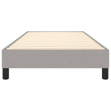 Bed Frame without Mattress Light Grey 90x200 cm Fabric