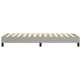 Bed Frame without Mattress Light Grey 90x200 cm Fabric