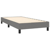 Bed Frame without Mattress Dark Grey 90x200 cm Fabric