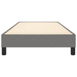 Bed Frame without Mattress Dark Grey 90x200 cm Fabric