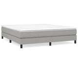 Bed Frame without Mattress Light Grey 180x200 cm Super King Fabric