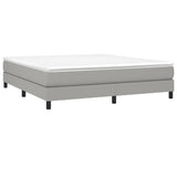 Bed Frame without Mattress Light Grey 180x200 cm Super King Fabric