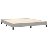 Bed Frame without Mattress Light Grey 180x200 cm Super King Fabric