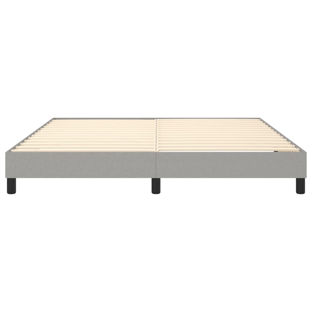 Bed Frame without Mattress Light Grey 180x200 cm Super King Fabric