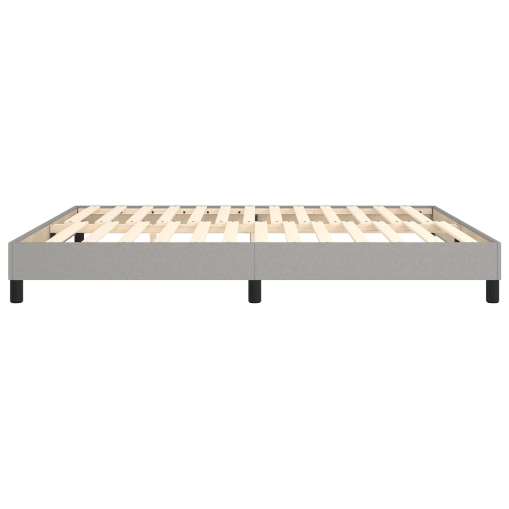 Bed Frame without Mattress Light Grey 180x200 cm Super King Fabric