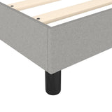 Bed Frame without Mattress Light Grey 180x200 cm Super King Fabric