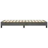 Bed Frame without Mattress Dark Grey 90x200 cm Velvet