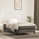 Bed Frame without Mattress Dark Grey 90x200 cm Velvet