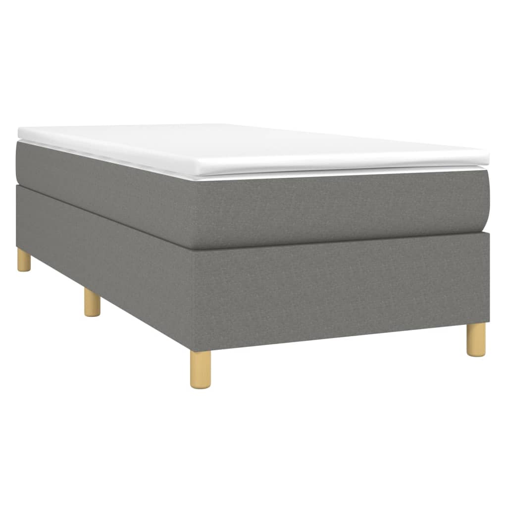 Bed Frame without Mattress Dark Grey Single Fabric (UK/IE/FI/NO only)