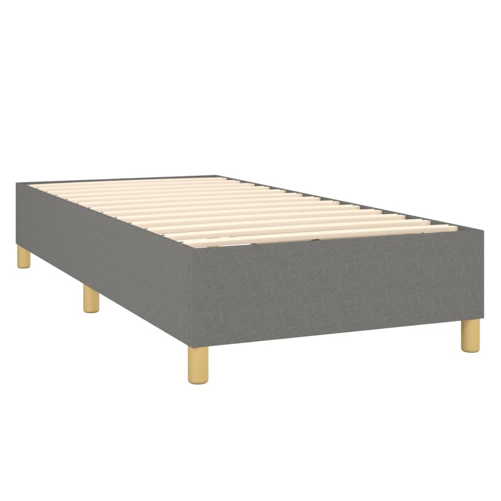 Bed Frame without Mattress Dark Grey Single Fabric (UK/IE/FI/NO only)