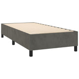 Bed Frame without Mattress Dark Grey Single Velvet (UK/IE/FI/NO only)