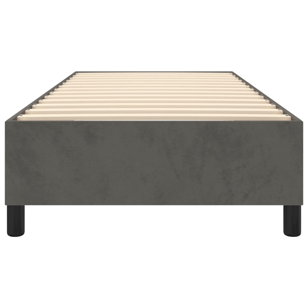 Bed Frame without Mattress Dark Grey Single Velvet (UK/IE/FI/NO only)