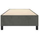 Bed Frame without Mattress Dark Grey Single Velvet (UK/IE/FI/NO only)