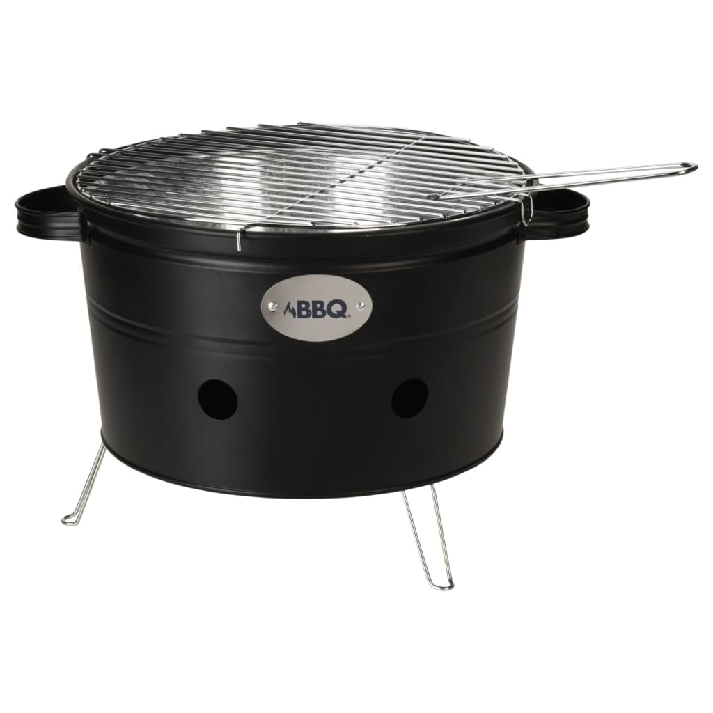 ProGarden BBQ Bucket with 2 Handles 34.5 cm Matte Black