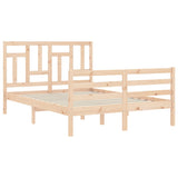 Bed Frame without Mattress 140x190 cm Solid Wood