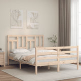 Bed Frame without Mattress 140x190 cm Solid Wood