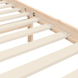 Bed Frame without Mattress 140x200 cm Solid Wood