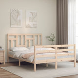 Bed Frame without Mattress 140x200 cm Solid Wood