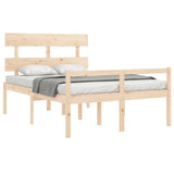 Senior Bed without Mattress 140x190 cm Solid Wood