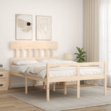 Senior Bed without Mattress 140x190 cm Solid Wood