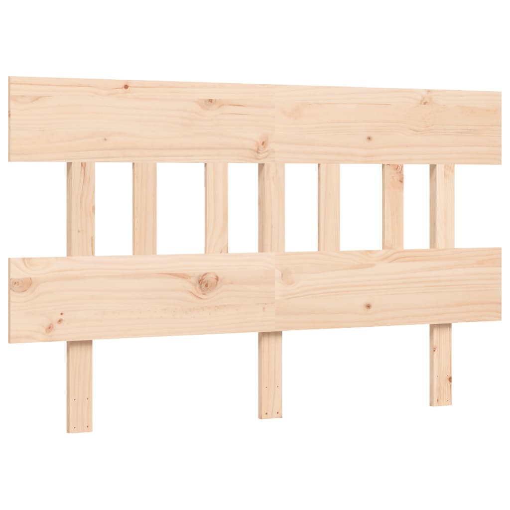 Senior Bed without Mattress 140x190 cm Solid Wood