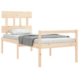 Senior Bed without Mattress 100x200 cm Solid Wood