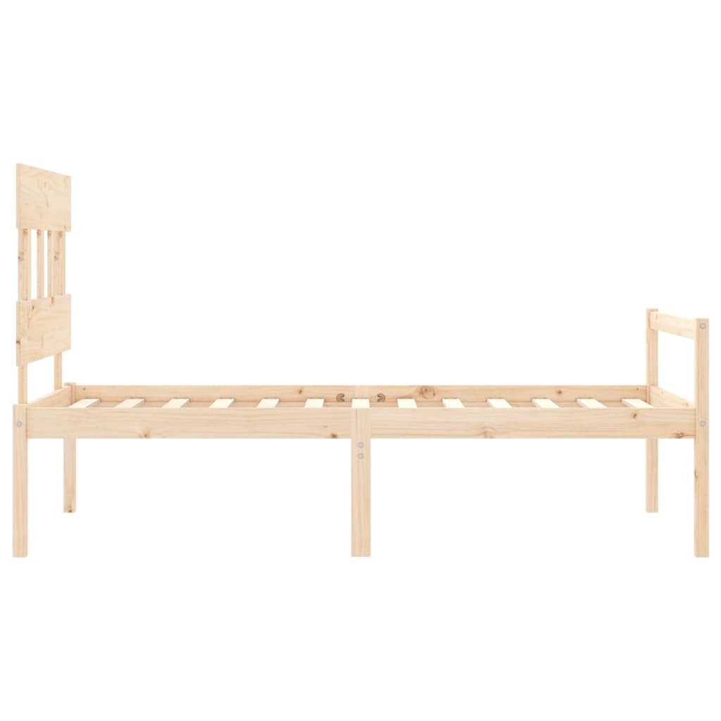 Senior Bed without Mattress 100x200 cm Solid Wood