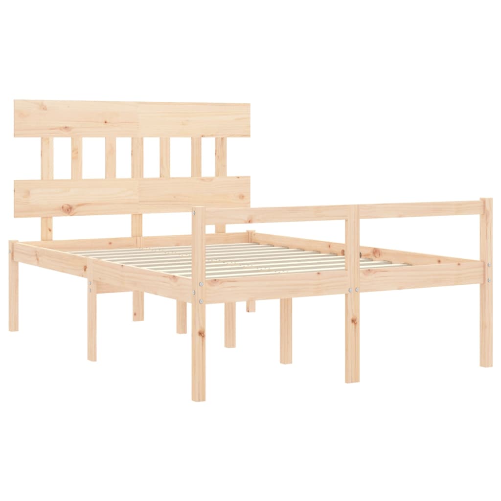 Senior Bed without Mattress 140x200 cm Solid Wood