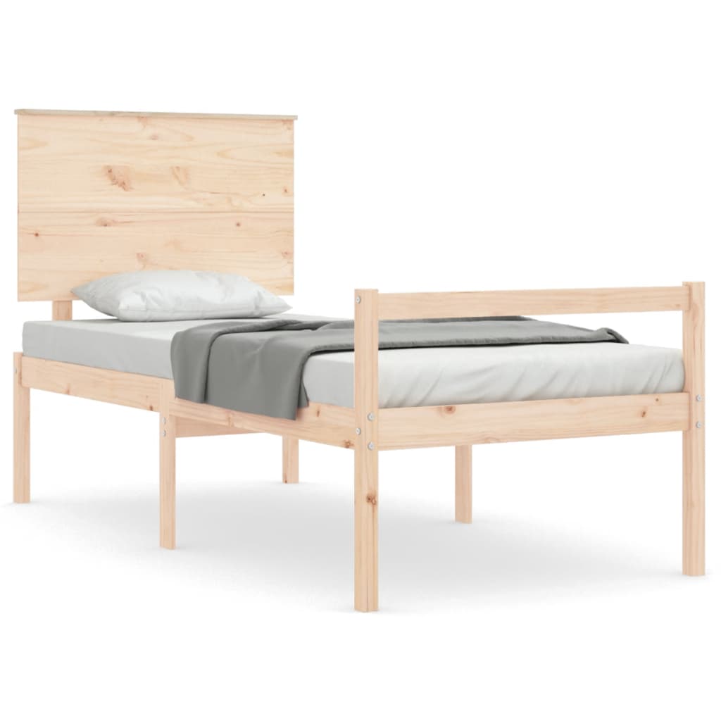 Senior Bed without Mattress 100x200 cm Solid Wood