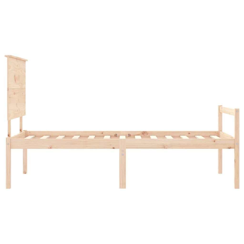 Senior Bed without Mattress 100x200 cm Solid Wood