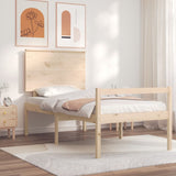 Senior Bed without Mattress 100x200 cm Solid Wood