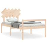 Senior Bed without Mattress 100x200 cm Solid Wood