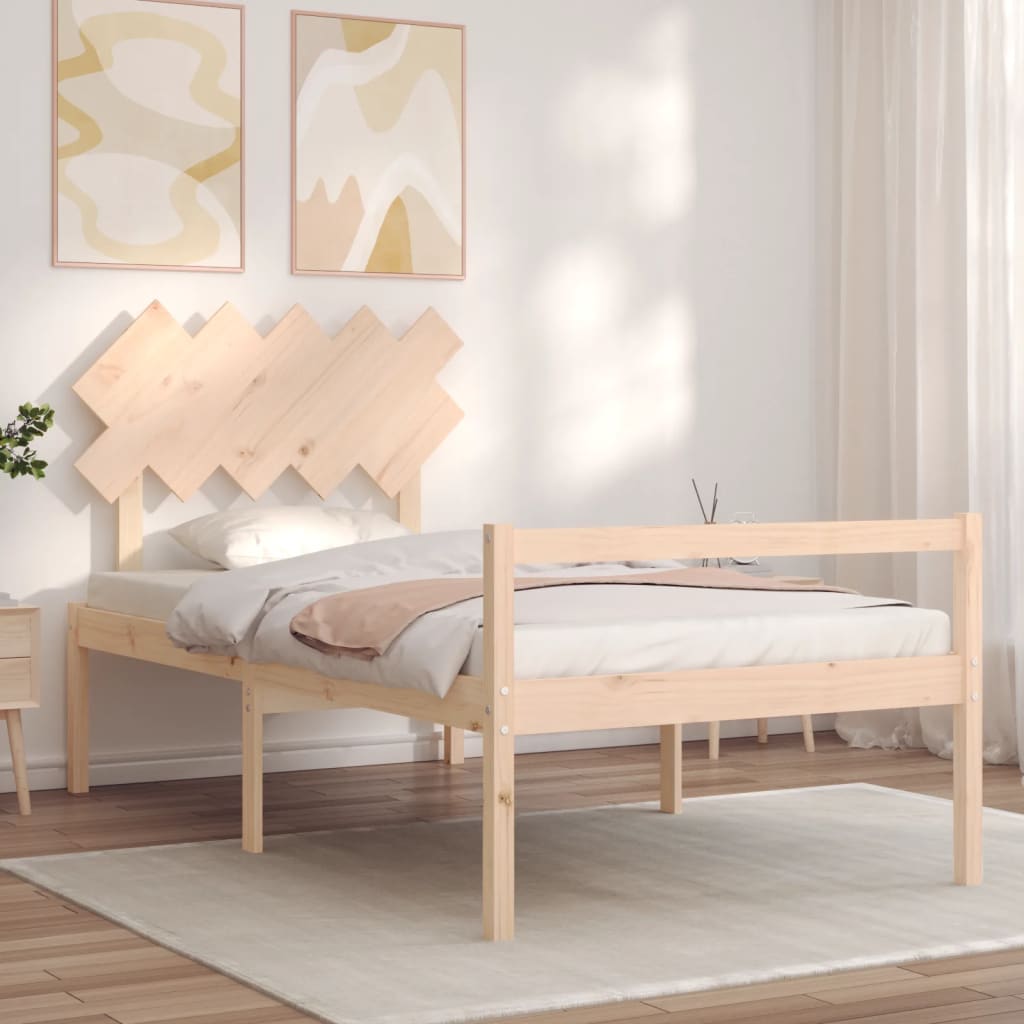 Senior Bed without Mattress 100x200 cm Solid Wood