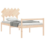 Senior Bed without Mattress 100x200 cm Solid Wood