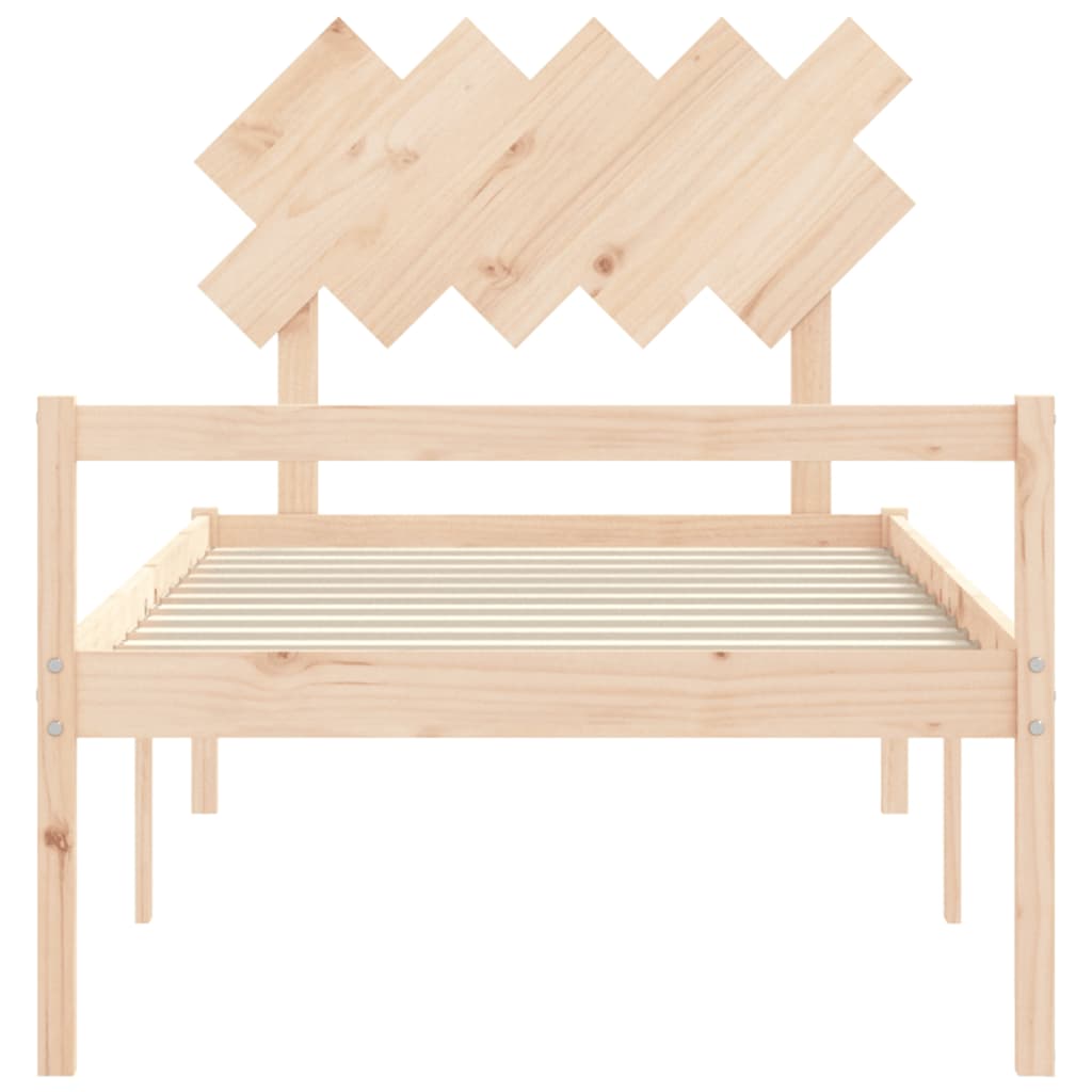 Senior Bed without Mattress 100x200 cm Solid Wood