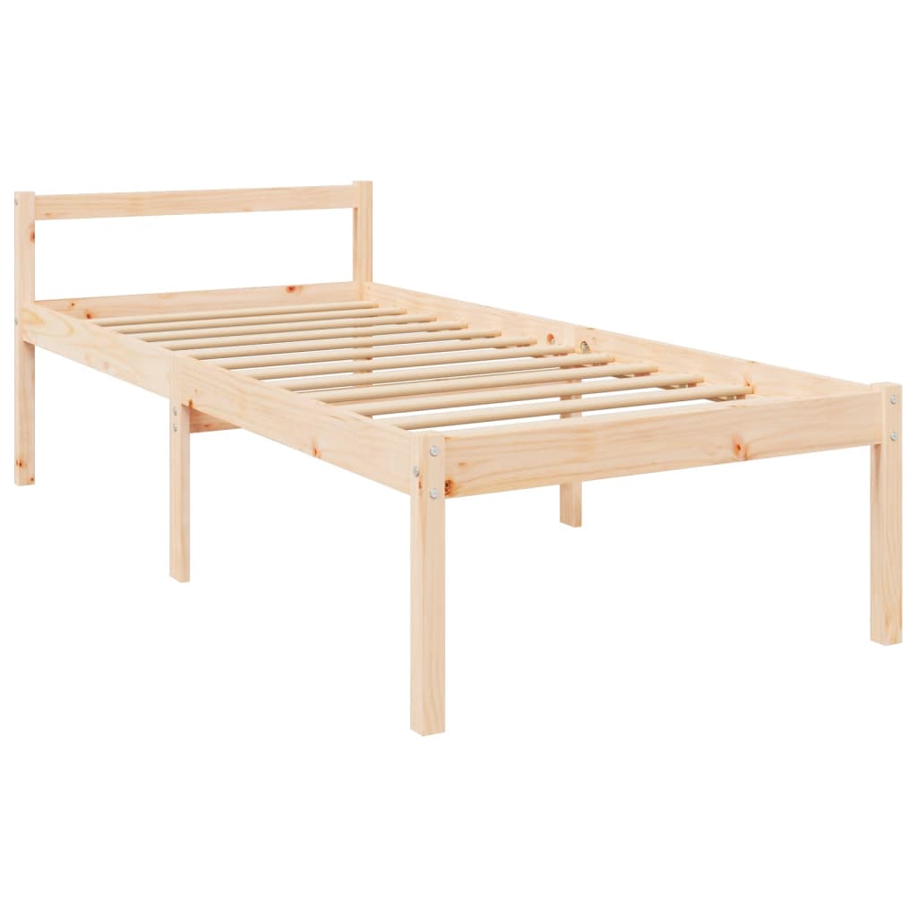 Senior Bed without Mattress 100x200 cm Solid Wood