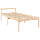 Senior Bed without Mattress 100x200 cm Solid Wood