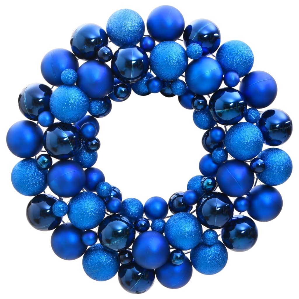 Christmas Wreath Blue 45 cm Polystyrene