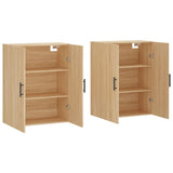 Wall Mounted Cabinets 2 pcs Sonoma Oak 69.5x34x90 cm