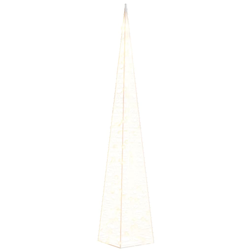 Christmas Light Cone 60 LEDs Warm White 120 cm Acrylic