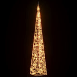 Christmas Light Cone 60 LEDs Warm White 120 cm Acrylic