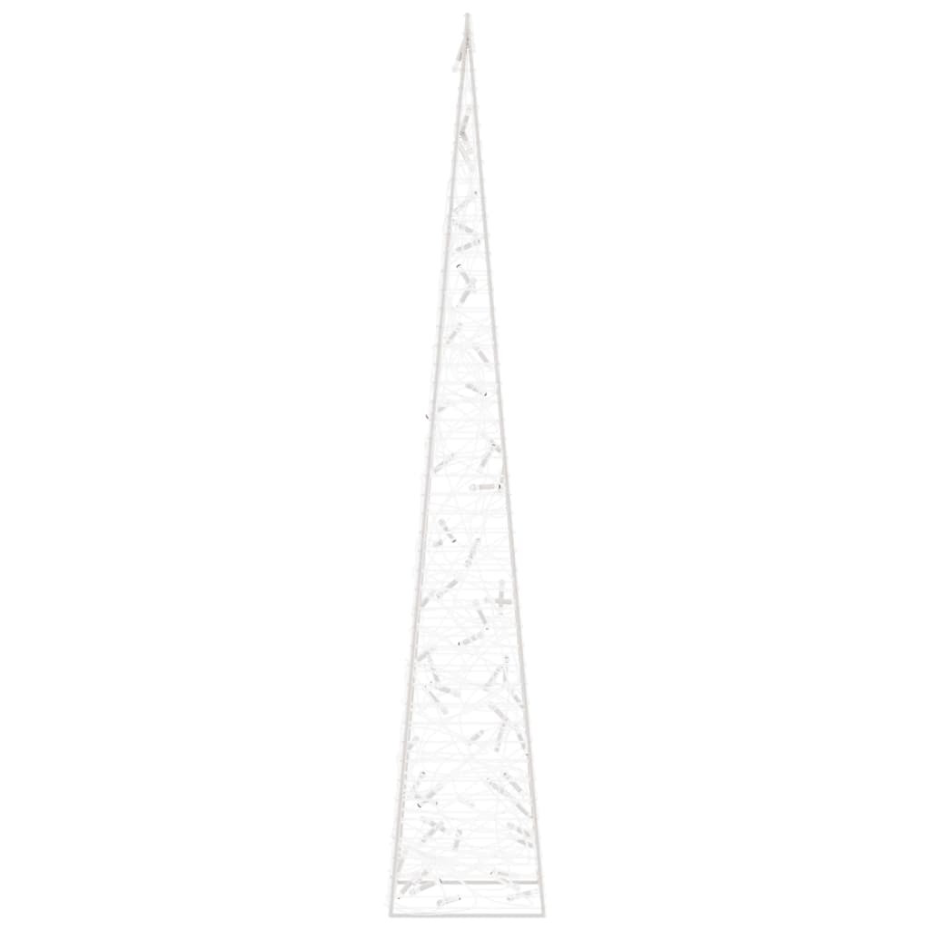 Christmas Light Cone 60 LEDs Warm White 120 cm Acrylic