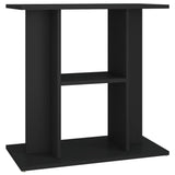 Aquarium Stand Black 60x30x60 cm Engineered Wood