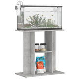 Aquarium Stand Concrete Grey 60x30x60 cm Engineered Wood