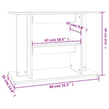 Aquarium Stand Brown Oak 80x35x60 cm Engineered Wood