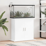 Aquarium Stand High Gloss White 81x36x73 cm Engineered Wood