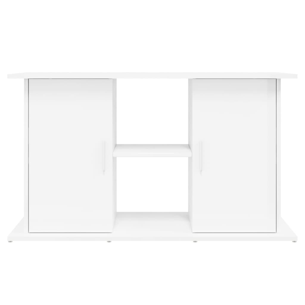 Aquarium Stand High Gloss White 101x41x58 cm Engineered Wood