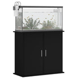 Aquarium Stand Black 81x36x73 cm Engineered Wood